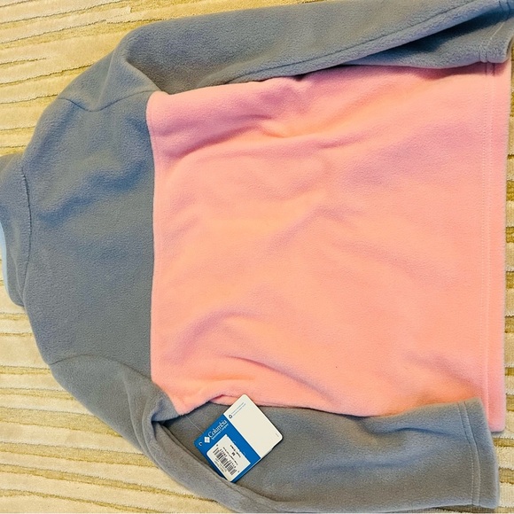 Nwt gorgeous Columbia fleece size youth medium in blue and pink - Picture 9 of 10